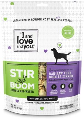 "I and love and you" Stir & Boom Raw Dog Food Topper