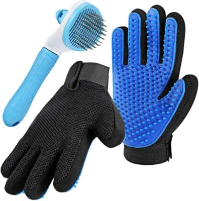 Sopownic Pet Grooming Gloves & Brush Kit