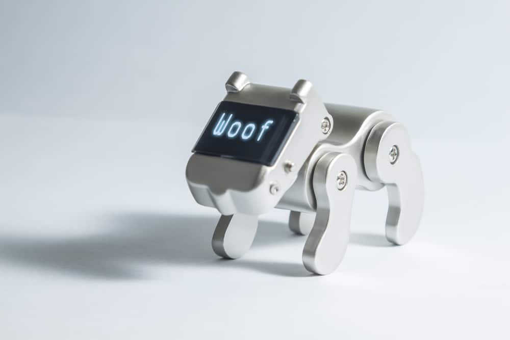 robot dog with woof screen