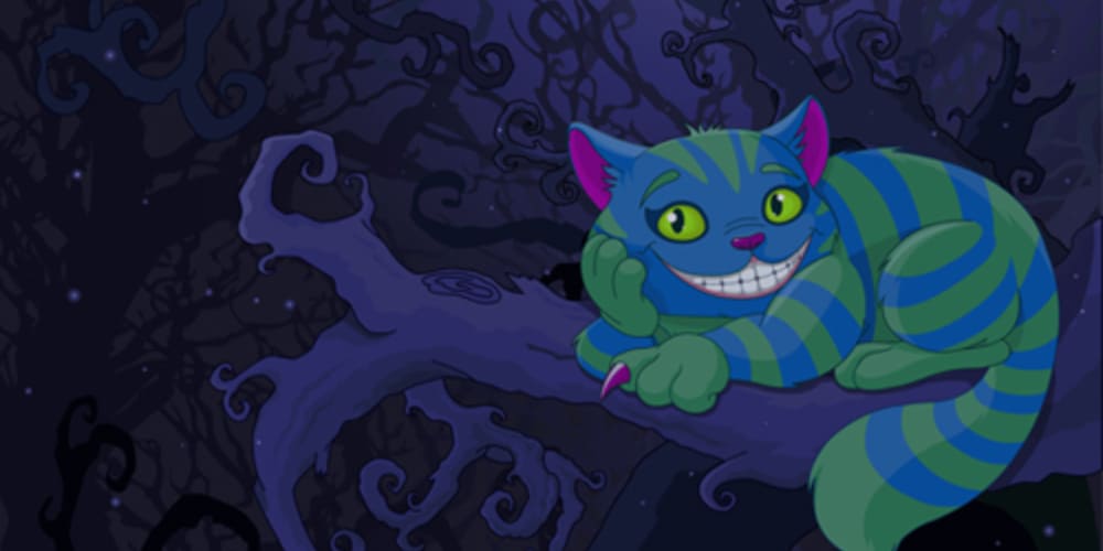 Cheshire cat from Disney Alice in wonderland