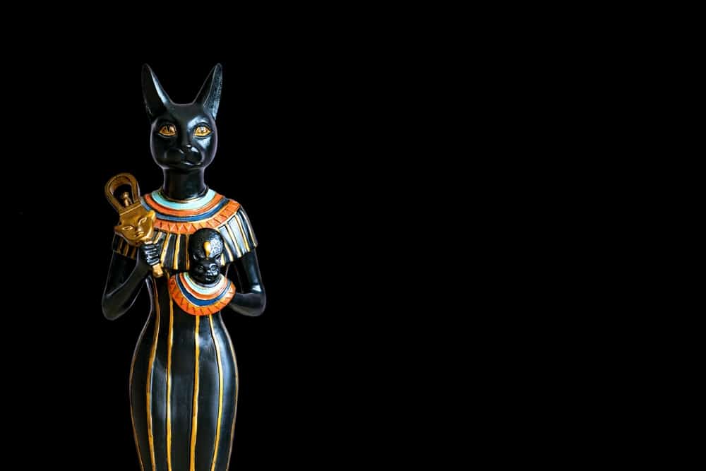 cat goddess Bastet sculpture